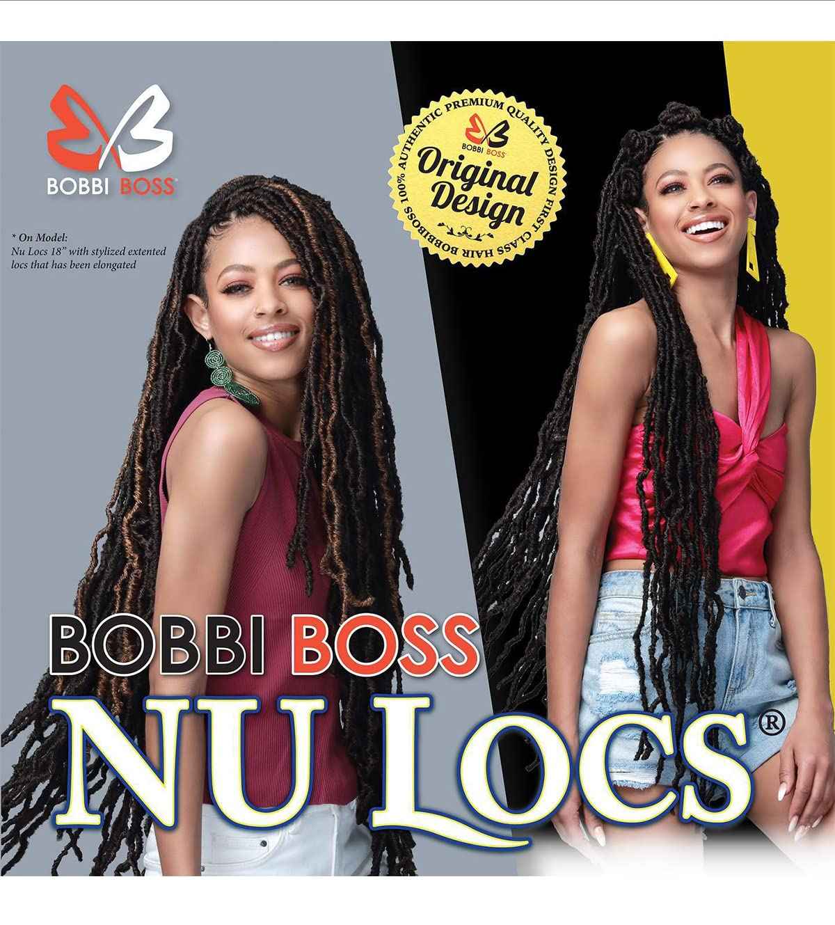 (6-PACK) Bobbi Boss Synthetic Hair Crochet Braids African Roots Braid Collection Nu Locs 24" (1)