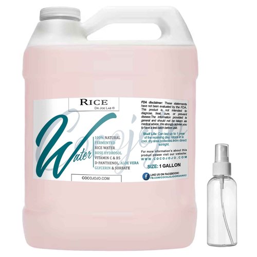 Dr Joe Lab Rice Water Growth Mix, Nourishing Toner with Rose Hydrosol, Aloe Vera Face and Scalp Essence, Rice Extract, Pro Vitamin B5, Oily Skin, Alcohol-Free Spray (128 oz)