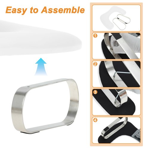 VOCOSTE Nail Arm Rest with Mobile Phone Holder, Manicure Hand Rest, Hand Rest for Nails Tech with Stable Base, White