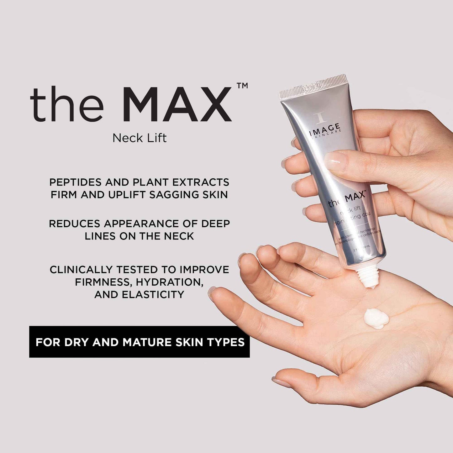 IMAGE Skincare, the MAX Neck Lift, Firming Cream to Uplift the Appearance of Sagging Skin, Improve Appearance of Fine Lines, 2 fl oz