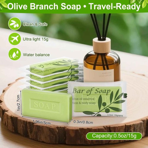 skourvut Bulk Bar Soap Travel Olive Oil Soap Bars Bulk 0.5 oz,Guest Soaps Small for Bathroom,Hotel Soap Bars for Hotel Hospitality Homeless(pack of 300, olive oil)