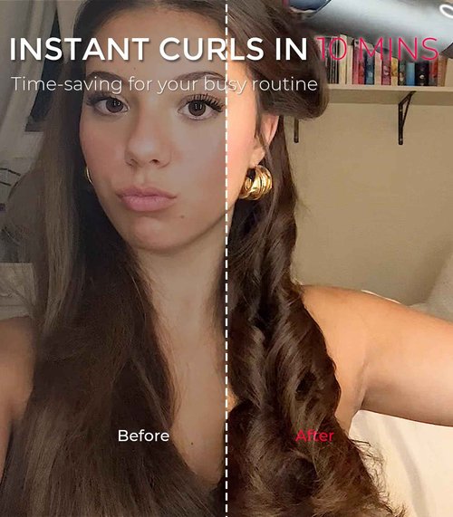 TYMO High Speed Compact Hair Dryer Brush + TYMO Automatic Curling Iron