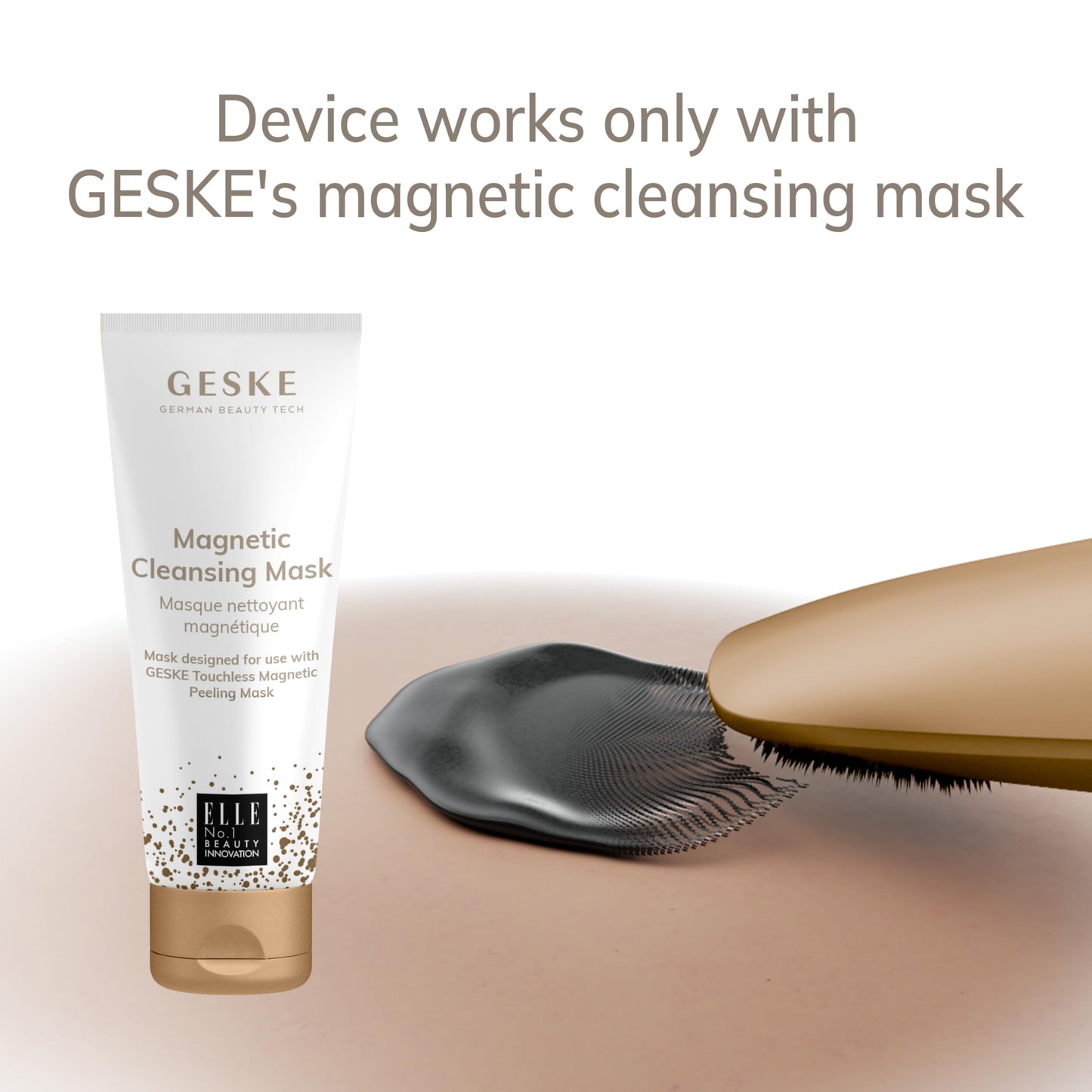 GESKE SmartAppGuided™ Touchless Magnetic Peeling Mask 5 in 1 | Magnetic Face Mask | Removes Impurities | Facemask | Pore Cleansing | Skincare for All Genders | Best of Face Masks | Clean Skin Glow