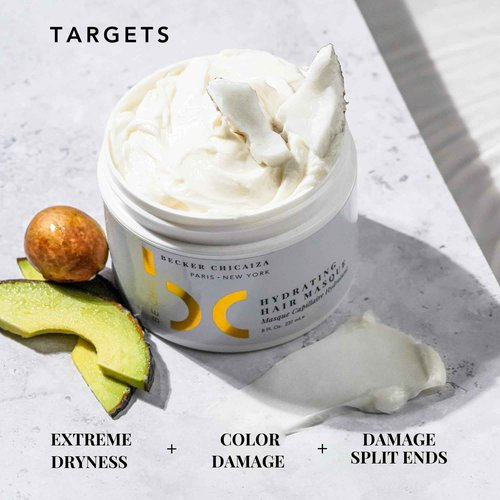BE CHIC Hydrating Hair Masque by Becker Chicaiza – Damage Repair, Plant-Based, Shine Boosting, Color-Safe Hair Treatment