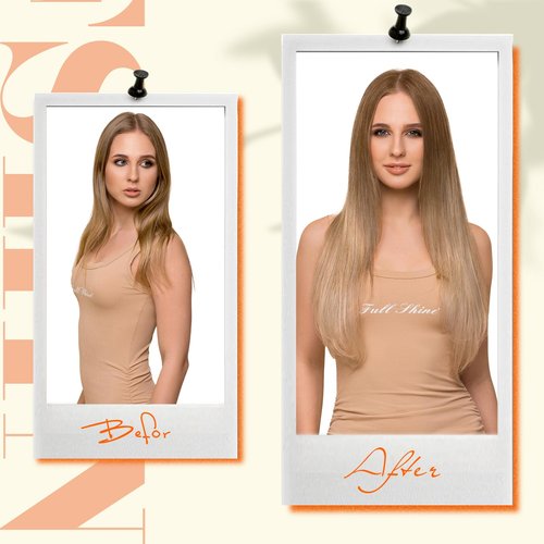 Fshine Invisible Wire Hair Extensions Real Human Hair 18 Inch Secret Wire Hair Extensions Black Roots to Black Mix Honey Blonde Adjustable Fishing Line Hair Extensions Silky Clip Ins 80G