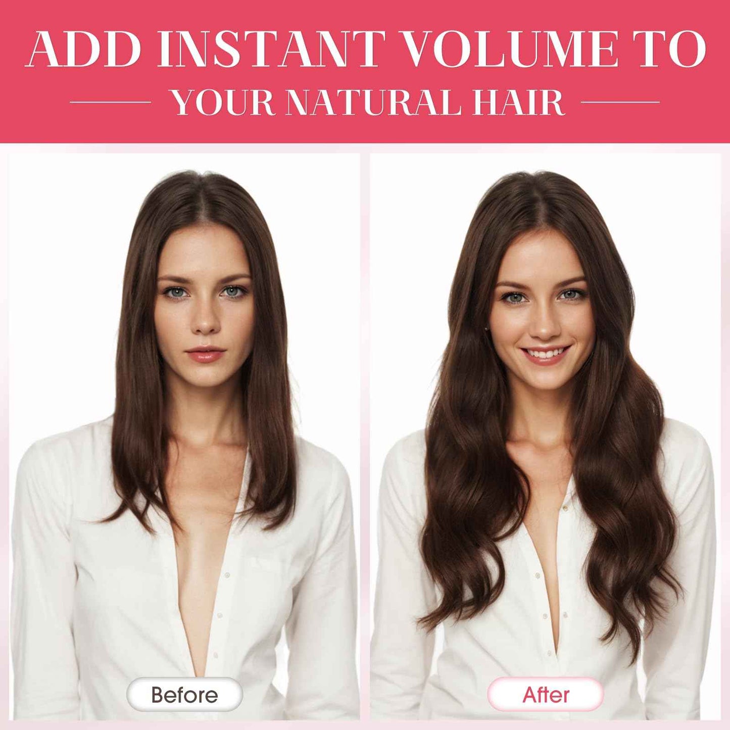 MY-LADY Clip In Hair Extensions Real Human Hair 16 Inch 8pcs Remy Real Hair Extension Clip ins #12/613 Light Brown with Bleach Blonde 90g Silky Straight