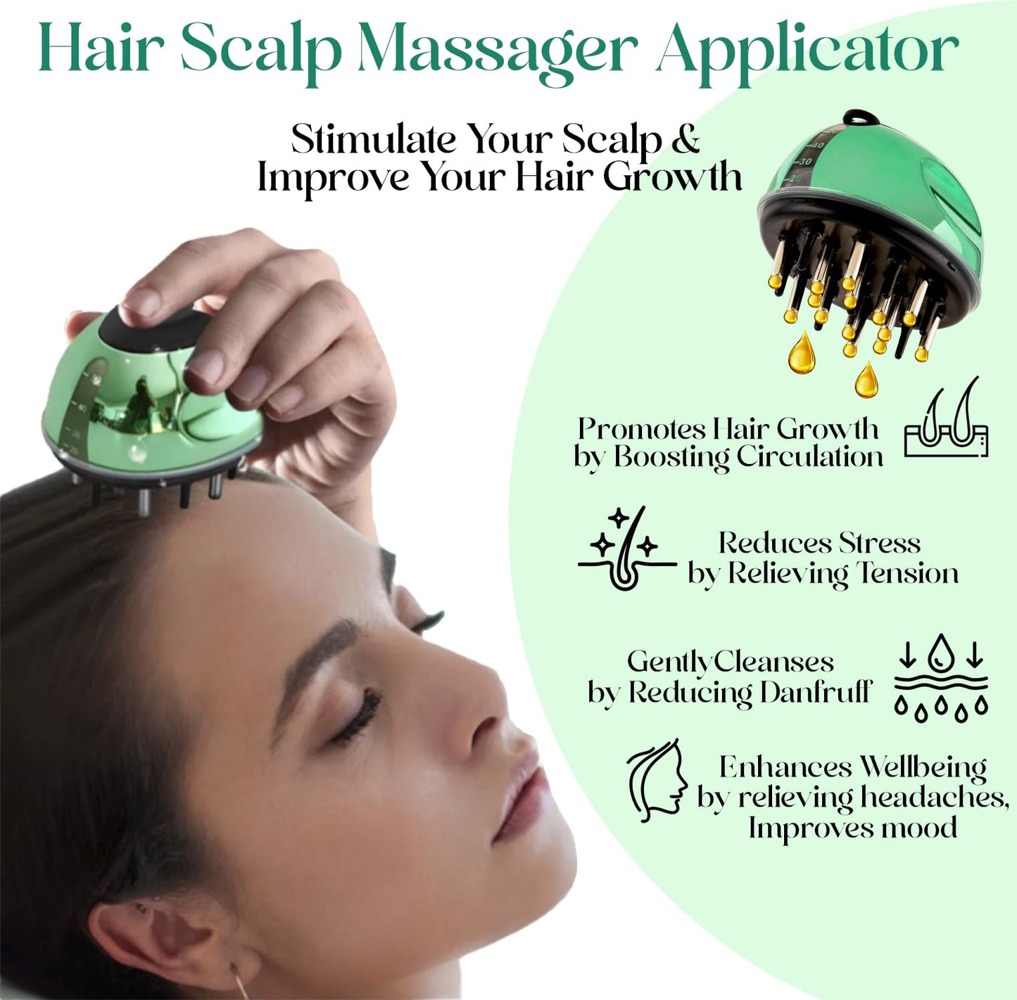 JSK Hair Growth Shampoo & Conditioner Set Biotin & Rosemary for Thinning Hair, DHT Blockers, Hair Care Kit for Men & Women, Includes Scalp Massager & Bonnet, Sulphate-Free Thickening & Moisturizing