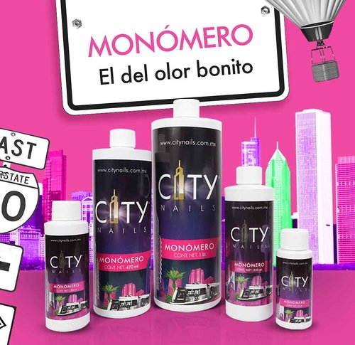 CITY NAILS - Nail Liquid Monomer EMA Professional Grade for Acrylic Powder System, 32 fl OZ.