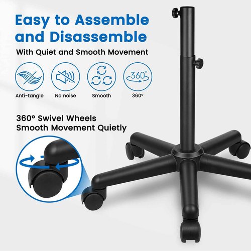 Rolling Salon Tray, Hairstylist Tray on Wheels with Holder and Hair Separator Stand for Salon Station, Salon Tray Cart, Salon Trolley Cart for Salon&Home Use