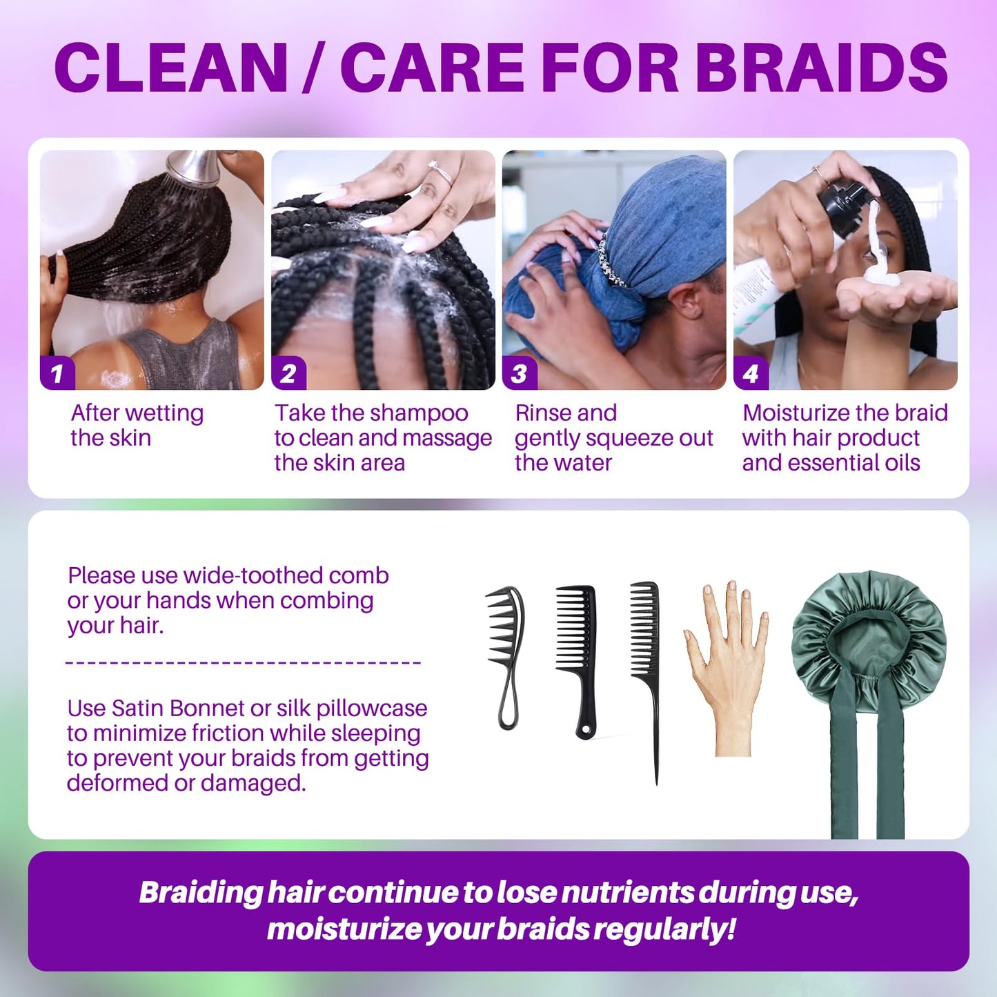 Human Braiding Hair for Boho Braids, Deep Wave Bulk Boho Braids Human Hair for Knotless Curly Bohemian Water Wave Braiding 110g 24 Inch Chocolate Brown (3 No Weft Bundles/Pack)