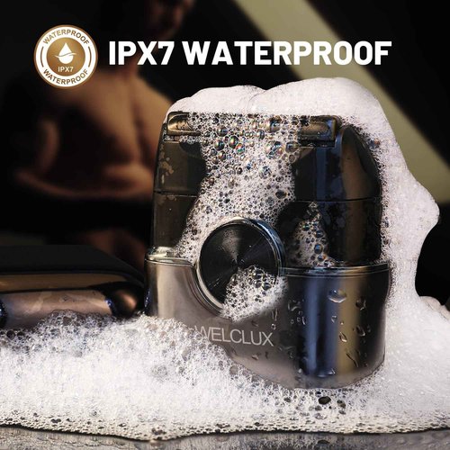 Welclux Electric Foil Shavers for Men: Advanced Mini Electric Razor with 4 Floating Blades & Large LED Display - 2 Adjustable Speeds - IPX7 Waterproof - USB Type C