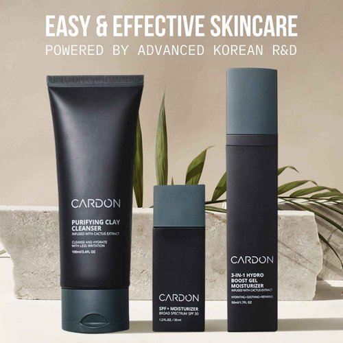 Cardon Anti-Aging Face Moisturizer, Korean Skincare Hydro Boost Gel, Ultra Light Face Cream to Even Skin Tone Overnight, Healing Cactus Extract, Reduce Wrinkles, Repair Acne Scars (2 CT)