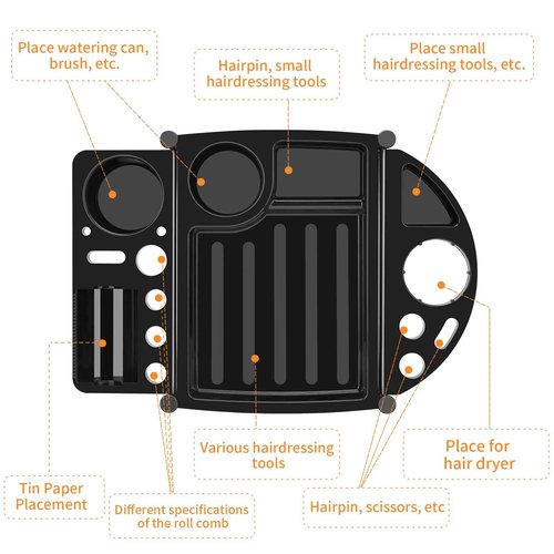 RED by Salon Trolley Cart, Multifunction 5 Drawer Hair Stylist Salon Station Rolling Cart Professional Hairdresser Hair Dye Storage Beauty Barber Moveable Station