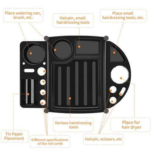 Salon Cart on Wheels, Multifunction 5 Drawer Hair Stylist Station Rolling Trolley - Professional Hairdresser Hair Dye Storage Beauty Barber Moveable Station (White)