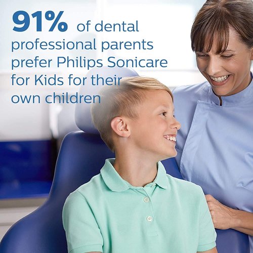 Philips Sonicare for Kids 3+ Bluetooth Connected Rechargeable Electric Power Toothbrushes, Interactive for Better Brushing