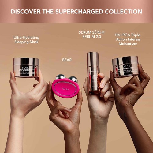 FOREO SUPERCHARGED Ultra hydrating Night Mask - Night Face Moisturizer - Deeply Replenishing Moisturizer Face Cream - Rejuvenating - Vegan - Cruelty & Gluten-Free - 2.5 oz