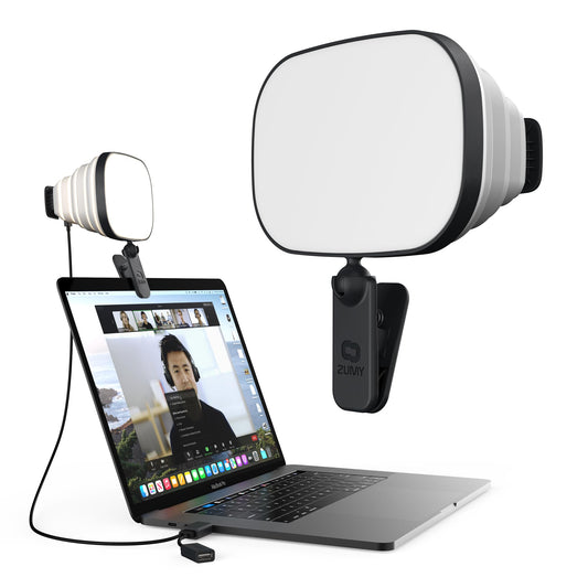 Zumy Softbox Video Conference Lighting for Video Recording - Portable USB LED Video Light, 4 Soft Light Levels, Laptop & Computer Video Lighting, Camera Webcam Streaming Selfie Light for Zoom Meetings
