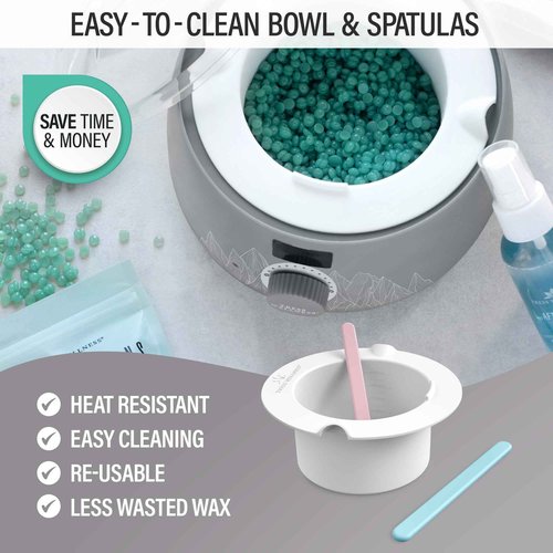 Tress Wellness Grey Warmer Kit with White Wax Melting Bowl