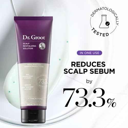 Dr. Groot Thickening Shampoo & Conditioner Set for Hair Loss – Clinical Results with Biotin and Rosemary for Hair Thinning, Shedding, Scalp Repair and Treatment