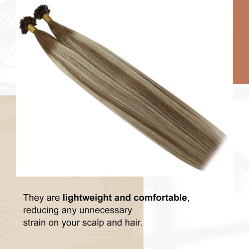 Full Shine U Tip and K Tip Hair Extensions 20 Inch