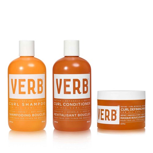 Verb Curl Shampoo & Conditioner Duo, 12 fl oz + VERB Curl Defining Mask, 6.5 fl oz Bundle