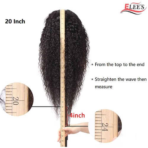 13x6 Water Wave Lace Front Wigs Human Hair 22 Inch 200% Density Water Curly HD Transparent Lace Frontal Wig For Black Women Glueless Wigs Human Hair Pre Plucked with Baby Hair