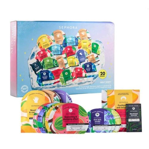 SEPHORA Favorites Limited Edition Holy Sheet! Mask Set - 20 Face & Body Must-Have Masks