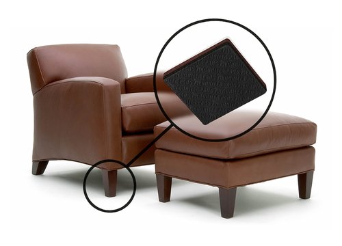Slipstick GorillaPads Non Slip Furniture Pads/Gripper Feet Floor Protectors (Set of 8) Premium 3 Inch Square Self Adhesive Rubber Stoppers for Furniture Legs, Black, CB155-8