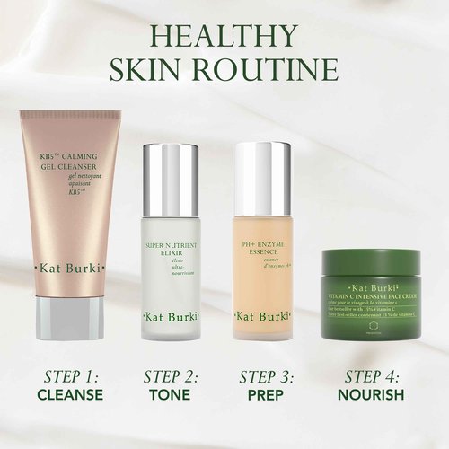 KAT BURKI 15% Stabilized Vitamin C Intensive Face Cream, Radiance-Boosting Moisturizer for Glowing, Hydrated Skin, 1 Fl Oz