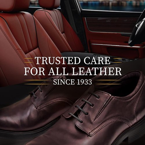 Leather Conditioner and Cleaner Kit by Lexol, Use on Furniture, Car Interiors, Shoes, Handbags, Includes 2 Application Sponges, Two-Step System, 8 oz Each