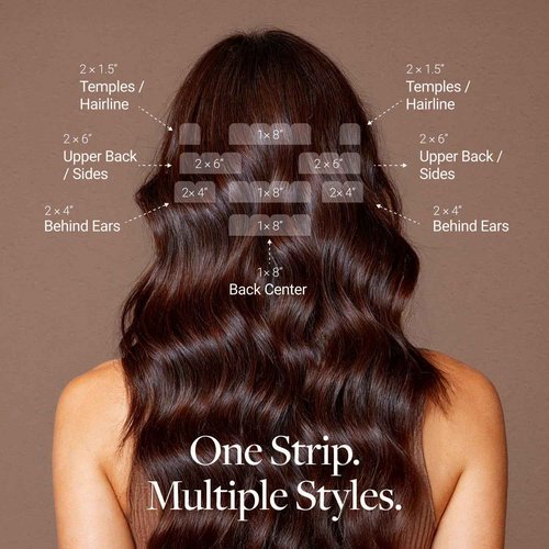 GOO GOO Tape in Hair Extensions Human Hair, 1B Natural Black, 8cm Wide Tape, 18inch 20pcs 100g, Tape Weft Hair Extensions, Real Human Hair, Seamless Tape in