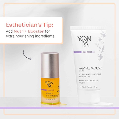 Yon-Ka Pamplemousse PS | Anti-Aging Revitalizing Face Cream with Vitamin C, Pumpkin Seed Oil & Citrus Essential Oils | Lightweight Moisturizer that Boosts Radiance | For Dry Skin | 1.74 fl oz