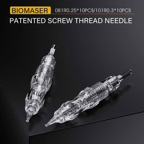 BIOMASER S20 Tattoo Gun Wireless Permanent Makeup Machine kit 10pcs Cartridges Needles for Eyebrow Lip Eyeliner Ombre Powder Brows Microshading Supplies