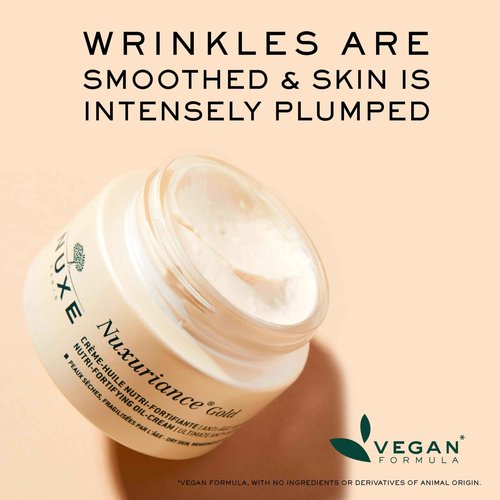 Nuxe Nuxuriance Gold Nutri-Fortifying Oil-Cream, Anti-Aging, Redensifying, Illuminating Face Moisturizer with Hyaluronic Acid & Nutri-Restorative Complex, 1.7 Fl Oz