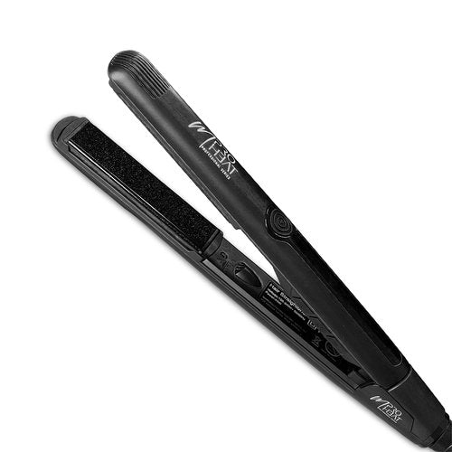 MproHeat Flat Iron Hair Straightener – 1-inch Professional Premium Ceramic Plates Infused with Diamond Dust for Hydrated, Sleek Hair, Black, 216 grams