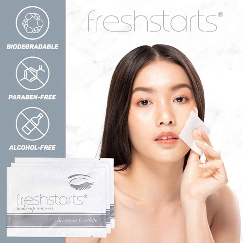 Freshends Flushable Individually Wrapped Wipes – 300 Bulk Pack Luxurious Towelettes, Guest Bathroom Essentials for Weddings, Restaurants, Bars & Clubs – Gray, Travel-Size, Disposable