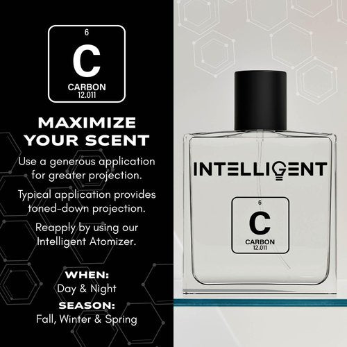 Intelligent Carbon | The Perfect Date Night Fragrance | Sexy, Sweet & Extremely Unique | Eau de Parfum for Men | 3.4 Fl Oz (100 mL)