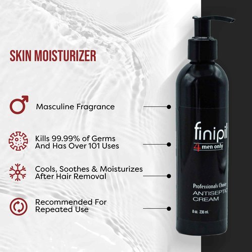 finipil Cream for Ingrown Hair for Mens After Shave 8 Fl oz, clear