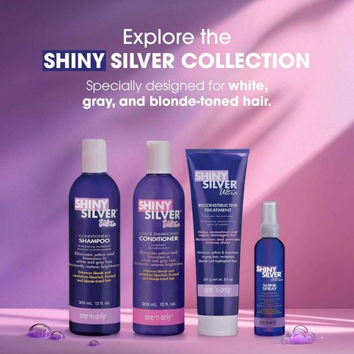 Shiny Silver Shampoo Ultra Conditioning 12 Ounce (354ml) (3 Pack)