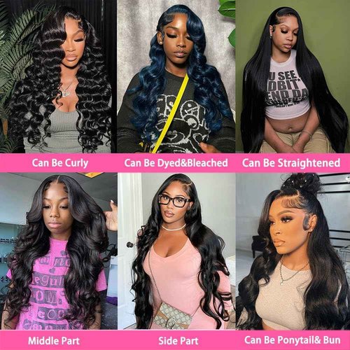 PIOGH Body Wave Lace Front Wigs Human Hair 180% Density Body Wave 13x6 HD Lace Frontal Wigs Brazilian Virgin Human Hair Wigs for Women Glueless Pre Plucked with Baby Hair 20 Inch