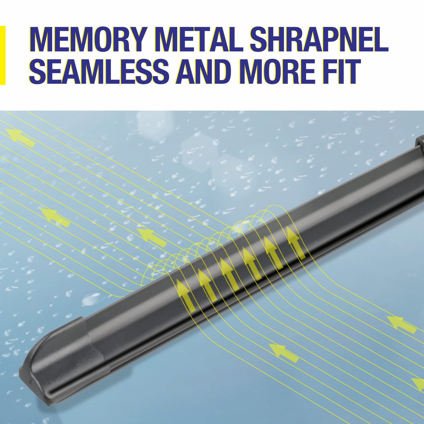 22"+20" Windshield Wiper Blades Replacement For Toyota Tacoma 2023 2022 2021 2020-2016 4Runner 2009-2003 86 2020-2017 GR86 2024-2022 /Chevy Camaro 2020-2016 Corvette 2019-2014+More(Set of 2)