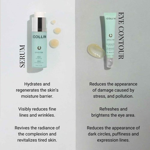 G.M. COLLIN City D-Tox Serum | Urban Face Serum | Hydrates & Visibly Reduces Fine Lines & Revitalizes Dull Skin | Restores Skin Comfort