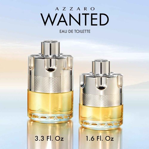 Azzaro Wanted Eau de Toilette - Woody, Citrus & Spicy Men's Cologne with Cardamom, Lemon, Vetiver - Travel Size, 1.6 oz