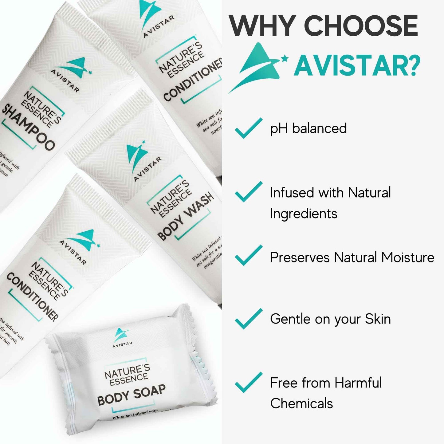 270 Piece Hotel Soap & Bulk Toiletries - Travel Essentials for Hosts & Guests - Hotel Shampoo & Conditioner Supplies for Guests, Hotel Toiletries Bulk Set, Mini Bulk Travel Size Toiletries