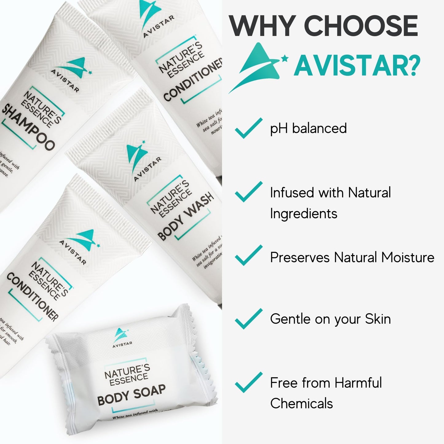 180 Piece Hotel Soap & Bulk Toiletries - Travel Essentials for Hosts & Guests - Hotel Shampoo & Conditioner Supplies for Guests, Hotel Toiletries Bulk Set, Mini Bulk Travel Size Toiletries