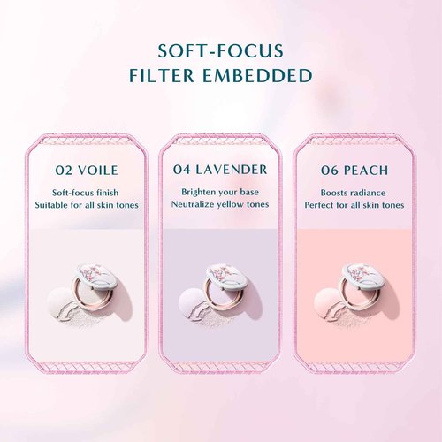 FLORASIS Flawless Jade Breathable Pressed Powder (Ode to Embroidery) (06 Peach, 1 Count)
