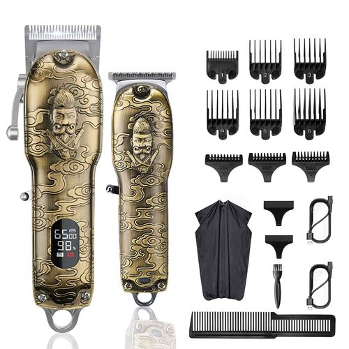 RESUXI Hair Clippers for Men & Electric Shavers Beard Trimmer for Men Set,Professional Barber Clippers T-Blade Hair Trimmer Electric Razor, Men’s Grooming Hair Cutting Kit