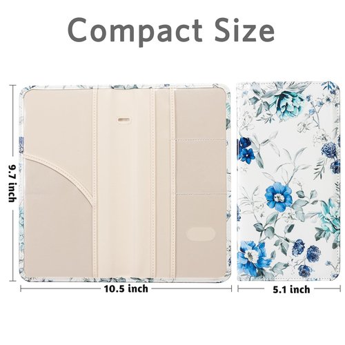 CoBak Car Registration and Insurance Holder - Vehicle Glove Box Car Organizer,Auto Truck Comparment Accessories Case with Magnetic Closure for Driver License,Cards