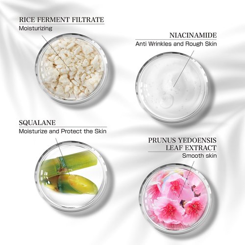 Cherry blossom Japanese Facial Moisturizer Niacinamide Fermented Rice Prevents wrinkles&skin roughness “KURAMOTO-NO-SHIZUKU™” (1.7 oz (50g))