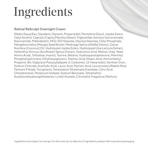 Murad Retinal ReSculpt Overnight Cream – Anti-Aging Face & Neck Cream with Encapsulated Retinal & NAD+ – Firms, Lifts & Hydrates Skin – 1.7 Fl Oz